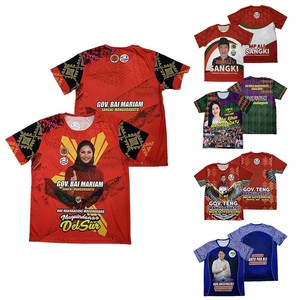 Camisetas personalizadas para hombre al por mayor para campaña electoral de Filipinas, camisetas informales transpirables con estampado de cuerpo completo, camisetas baratas por sublimación - Product Image 4