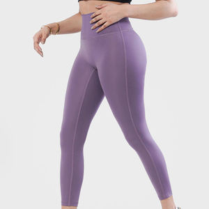 Pantalon de yoga d'entraînement sportif taille haute personnalisé leggings pour femmes leggings doux de fitness gym vente en gros - Product Image 3