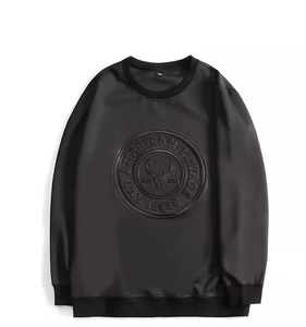 Algodón polar ajuste Regular a prueba de viento 300g invierno Streetwear sudadera sudaderas con capucha venta al por mayor fabricante 3D letra en relieve Unisex - Product Image 6