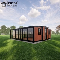 Maison conteneur extensible 20ft 30ft 40ft, maison préfabriquée modulaire pour logement résidentiel, hébergement d'invités et location