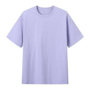 Camiseta de Cuello Redondo de Algodón Puro 20s de 240g con Diseño Estampado y Bordado con Logotipo Personalizado OEM, Camiseta con Hombros Caídos - Product Image 5