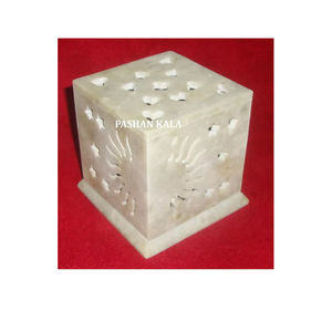 Top Quality And Indian Best Designer Pure Natural Soapstone Carving <b>Tea</b> <b>Light</b> <b>Candle</b> Lamp For Home And Hotel Decoration Purpose - Product Image 1