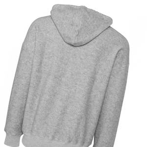Sudadera con capucha de lana gris claro, algodón Unisex con 100% algodón suave, Impresión de logotipo personalizado, ropa de calle informal de invierno suave y cálido - Product Image 6