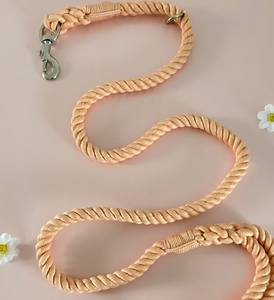 Peach Cotton Rope <b>Dog</b> <b>Leash</b>: Durable Seaside Style - Product Image 4