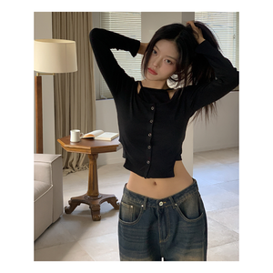 Jean femme délavé jambe large Denim K-Style UNISEXE Vintage Jeans 2 COULEURS décontracté coupe ample doux coton Streetwear pantalon - Product Image 4