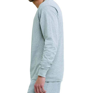 T-shirts d'entraînement de gymnastique à manches longues pour hommes de meilleure qualité Fitness décontracté Sports de plein air Style formel tricoté Design de personnalité unique - Product Image 5