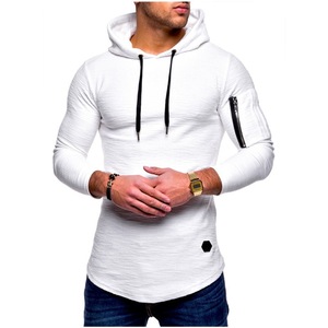 Fabricant de sweats à capuche en gros, sweats à capuche personnalisables, sweats à capuche ajustés pour la musculation avec poches zippées - Product Image 4