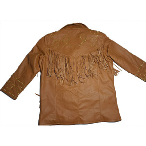 Customized Unique Color <b>Western</b> Suede Cowboy Leather <b>Jacket</b>/Unisex OEM Best Looking Genuine Leather <b>Jacket</b> For Men - Product Image 2