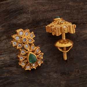Pendientes de Plata con Baño de Oro Blanco 172562, Diseño Floral, con Perla de Agua Dulce y Detalles en Oro - Product Image 2