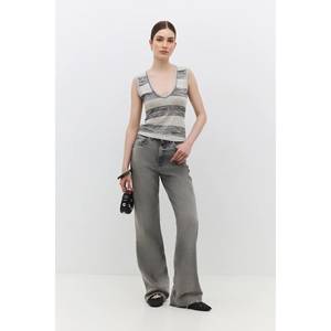 Camiseta sin mangas informal para mujer, 100 % algodón, cuello redondo, corte regular - Product Image 1