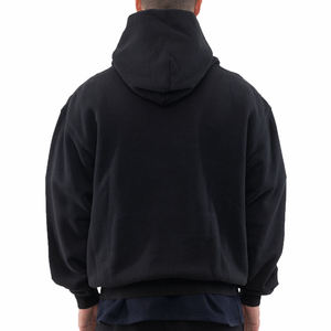 Sudadera con Capucha Completa para Hombre, Forro Térmico, Estilo Urbano, 100% Algodón, Color Sólido - Product Image 3