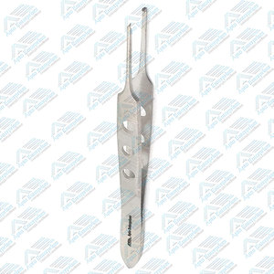 Pinzas Quirúrgicas Manuales de Acero Inoxidable de la Mejor Calidad, Instrumentos Médicos de Laboratorio, Pinzas de Cirugía General de 3.5 Pulgadas, Tipo Bishop Harman Tooth - Product Image 3