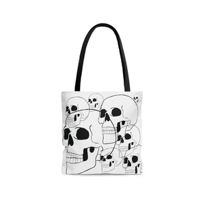 กระเป๋าผ้าปักลายกะโหลกแบบปรับแต่งได้สไตล์โบฮีเมียนน้ำหนักเบาผ้าคอตตอน100% อย่างยั่งยืนรีไซเคิลได้ตามต้องการ - Product Image 5
