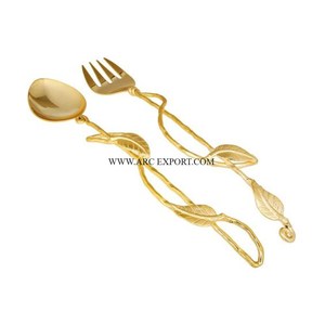 Servidor de pastel metálico de mesa pulido con espejo y cuchillo con manijas chapadas en oro de trabajo martillado Servidor de pastel de cocina más vendido - Product Image 6