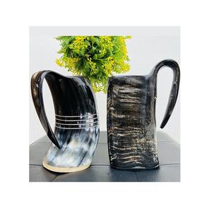 Tasses à corne classiques, idéales pour les collectionneurs de vaisselle traditionnelle, bars historiques, coffret cadeau, style rustique - Product Image 4