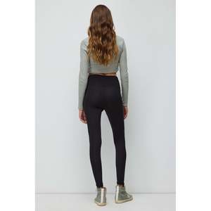 Leggings de Chifón con Estampado y Bolsillos Laterales, Cintura Media, Pantalones de Yoga Casuales, Sin Costuras, Spandex, Nailon, 3XL, Tie Dye, Camuflaje, Estampado de Leopardo - Product Image 5