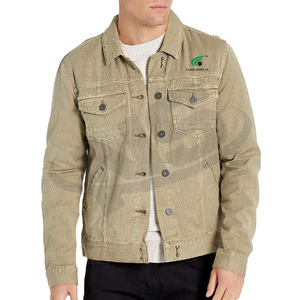 Chaqueta vaquera de moda al por mayor para hombre chaqueta vaquera de algodón transpirable color sólido calidad superior nuevo diseño - Product Image 5