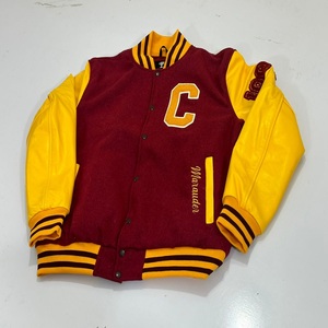 High Quality Varsity Jacket for Men Custom Logo Wool Chenille Embroidery <b>Winter</b> Season Leather Sleeves - Product Image 3