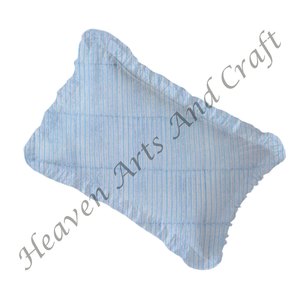 Fundas de Almohada con Volantes de Algodón Indio Estampadas a Mano de 18x28 Pulgadas, Funda de Almohada con Volantes de Algodón Indio - Product Image 4