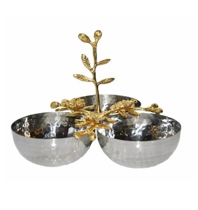 Cuenco decorativo en aluminio Mesa Premium de lujo Diseño único decorativo Cuenco decorativo para el hogar. - Product Image 2