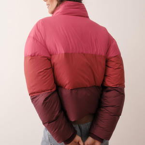 Custom Design Ladies Winter <b>Jacket</b> Short Crop Down Bubble Quilted Puffer <b>Jackets</b> for <b>Women</b> Causal Crop Bubble Down <b>Jackets</b> - Product Image 2