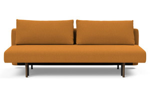 Canapé-lit pliable moderne avec cadre en bois de teck massif et tissu en velours pour salon et hôtel - Product Image 2