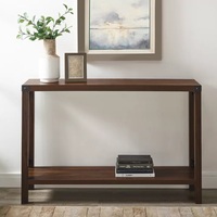 Console d'entrée de ferme moderne Table d'accent pour l'entrée en bois de mangue-marron