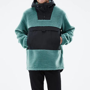 OEM Branded Pullover <b>Sherpa</b> Fleece Hoodies for Men Customized 100% Cotton Winter Fur Hoodies High Quality Men's hoodies - Product Image 3