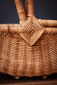 Quá Khổ Vòng Dưới <span class=keywords><strong>Wicker</strong></span> Mây Dã Ngoại Giỏ Với Xử Lý Thêm Lớn Khổng Lồ Hiện Đại Trang Trại Đất Nước Giỏ - Product Image 6