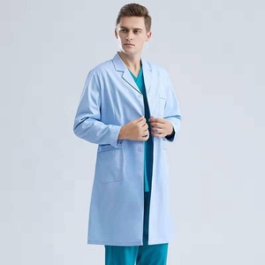 Wholesale Bulk Stylish Medical Scrub Lab <b>Coat</b> <b>Long</b> Lasting Fabric for Healthcare Professionals Hospital Uniforms - Product Image 6
