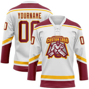 Vente en gros de haute qualité Maillot de hockey sur glace personnalisé de qualité supérieure pour équipe club Vêtements de sport Maillot de hockey - Product Image 1