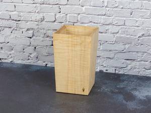 Porte-ustensiles en bois de style rustique pour comptoir de cuisine, bois massif naturel, organisateur de rangement pour ustensiles de cuisine - Product Image 4