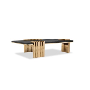 Muebles estilo sala de estar redonda moderna Patas de metal plateado Mesa auxiliar de metal moderno - Product Image 3