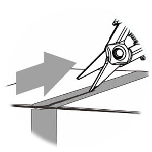 Lame en acier inoxydable de ciseaux multi-usages durables en fibre optique de 150 mm avec bord arrière OEM ODM fournisseur de Taiwan poignée en nylon - Product Image 3