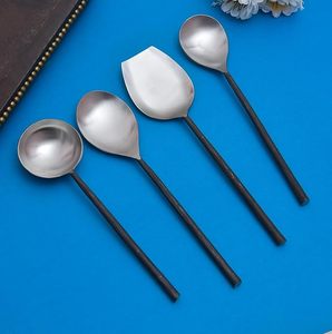 Juego de servir de metal de la mejor venta, mango negro con la más alta calidad a precio mayorista de La India - Product Image 6