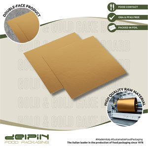 Fabriqué en Italie laminé jetable rectangulaire carré or planche à gâteau carton taille différente prêt à expédier - Product Image 3