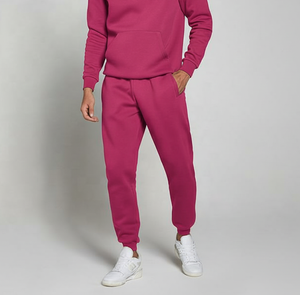 Survêtement solide à capuche unisexe personnalisé pour hommes et femmes | Ensemble de vêtements de sport d'hiver | Tenue chaude 100% coton - Product Image 5