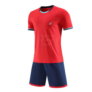 Conjunto de camisetas y pantalones cortos de fútbol transpirables con cintura elástica, ajuste cómodo, adecuado para partidos competitivos - Product Image 3