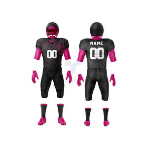 Uniformes de Fútbol Americano de Diseño Personalizado, Ropa de Equipo, Manga Corta, Secado Rápido, Ajuste Holgado, Transpirable y Duradero para Hombres y Mujeres - Product Image 1