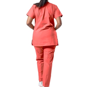Ensemble de blouses d'infirmière pour femmes, uniforme médical deux pièces, respirant, confortable, léger, logo personnalisé, utilisation en hôpital et en clinique - Product Image 2
