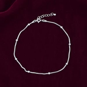 Authentic 925 Sterling Silver <b>Anklet</b> for Women Girls Elegant Payal Diamond <b>Gold</b> 10 Inch + Extension Certificate Gift Included - Product Image 5