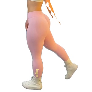 Custom Label Seamless Sports Yoga Legging Workout Butt Lift Tummy Control High Waist Gym Fitness Training Wear Spandex/Nylon - Product Image 3