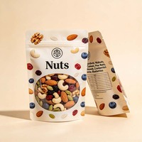 Sachet Doypack Personnalisé Imprimé Numérique Refermable avec Fermeture Ziplock pour Emballage Alimentaire (Noix) avec Fenêtre Transparente