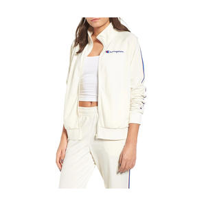 Veste de survêtement Champion pour filles, couleur : blanc craie, 100% authentique - Product Image 1