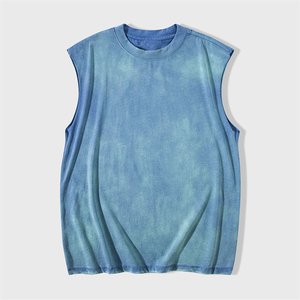 Camiseta sin Mangas para Hombre 100% Algodón Orgánico, Oferta, Esencial para Gimnasio, Deporte Atlético, con Cuello Redondo - Product Image 1