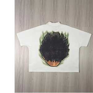 T-shirts courts personnalisés en coton avec impression Dtg, poids lourd, 100% blanc, noir, surdimensionnés, T-shirts pour hommes 2025 - Product Image 3