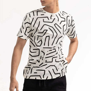 T-shirts de bonne qualité pour hommes T-shirts à manches courtes de couleur noire T-shirts d'été pour hommes T-shirts de dernière qualité - Product Image 2