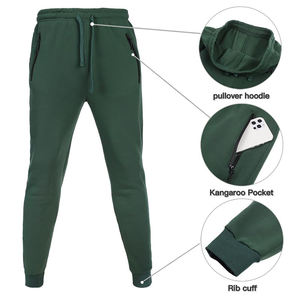 Chándales con capucha y cuello para hombre, ropa de calle de manga larga con estampado personalizado, chándal único transpirable para hombre - Product Image 4