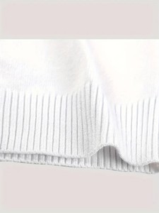 Quantité minimale de commande bas avec prix bon marché pull en tricot de couleur unie pour uniforme scolaire et tenue décontractée pour fille col rond boutonné-manches longues - Product Image 4