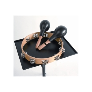 QUIK LOK - LPH/001, trépied multifonction, hauteur réglable 82-132 cm, étagère inclinable 39x31 cm, bords surélevés, noir - Product Image 3